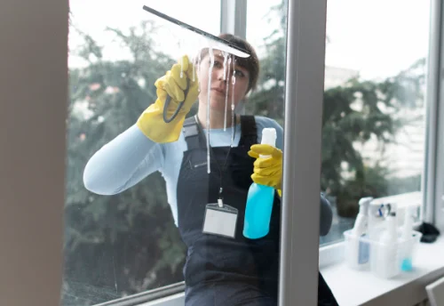Nettoyage de vitres intérieures et extérieures aux Nouillers